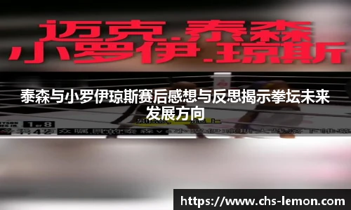 泰森与小罗伊琼斯赛后感想与反思揭示拳坛未来发展方向